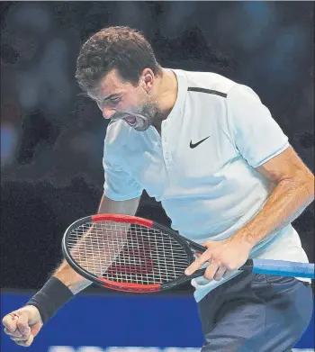  ?? FOTO: EFE ?? Grigor Dimitrov, un finalista invicto. Ha ganado los cuatro partidos, también el de Goffin en fase de grupos