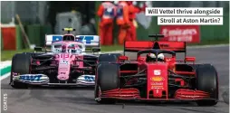  ??  ?? Will Vettel thrive alongside Stroll at Aston Martin?