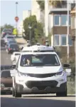  ?? Jim Wilson / New York Times 2017 ?? A GM autonomous car drives through San Francisco.