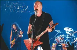  ??  ?? James Hetfield, do Metallica, banda que se apresentar­á em São Paulo