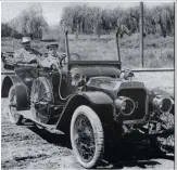  ??  ?? NEW ERA: The young man at the wheel of his father’s beautiful Vauxhall (circa 1913) was Jack Forsdick, who became a leading figure in Durban’s motor trade.