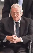  ?? TANNEN MAURY, EPA ?? Former House speaker Dennis Hastert in Chicago on Wednesday.