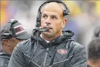  ?? Scott Taetsch / Getty Images ?? San Francisco 49ers defensive coordinato­r Robert Saleh will be tasked with returning the Jets to respectabi­lity. He was named the team’s 20th head coach on Friday.