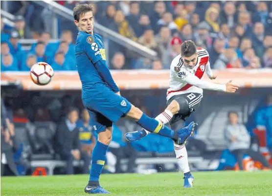  ?? Andrea comas / ap ?? El último partido de Gago, el 9 de diciembre y frente a River en Madrid, fue la final por la Copa; ese día volvió a lesionarse