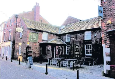  ??  ?? The Buck I’Th’ Vine in Ormskirk has ben reopened and looks to be in good hands