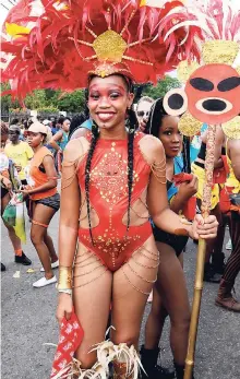  ?? FILE PHOTOS ?? Revellers at the Jamaica Carnival road march in 2017. After a return to carnival road march in 2017, Jamaica Carnival was absent from the 2018 line-up.