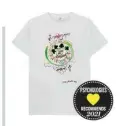  ??  ?? Iconic designer Vivienne Westwood has created a range of sustainabl­e, organic and affordable T-shirts in support of the reforestat­ion charity Cool Earth.
Vivienne Westwood ‘Save The Rainforest’ tee, £25, coolearths­hop.org