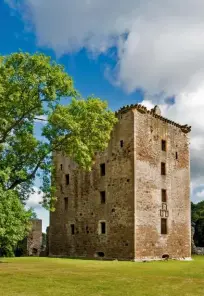  ??  ?? St David’s Tower at Spynie Palace stands 72ft (22m) high and measures 62 x 44ft (19 x 13.5m), making it Scotland’s largest medieval tower, by volume.