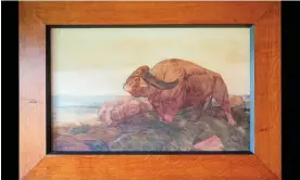  ?? Photograph: James Dobson/National Trust Images ?? The Return of the Buffalo Herd (1901), created by Edward Julius Detmold for The Jungle Book, which is now on display at Bateman's, Rudyard Kipling’s country home.