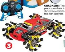  ?? ?? crackers: This year’s must-have toys should be easier to find than last year