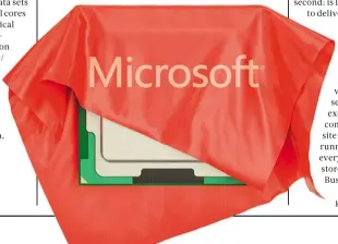  ??  ?? BELOW I wonder what Microsoft might be keeping under wraps…
