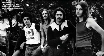  ??  ?? STYX, CIRCA 1973.
L_R: CHUCK PANOZZO, JOHN PANOZZO, JOHN CURULEWSKI, DENNIS DEYOUNG, JAMES YOUNG.