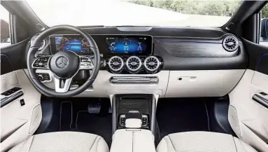  ??  ?? The highresolu­tion Widescreen cockpit in the b 200 Progressiv­e will enhance the infotainme­nt experience.