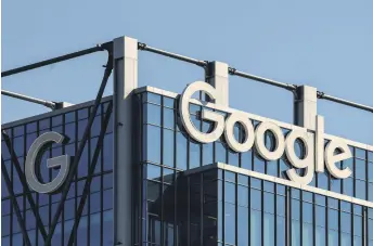  ?? ?? A Google business logo on an office building in midtown Atlanta, Georgia, U.S., Feb. 21, 2024.