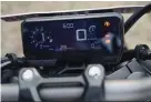  ?? ?? Honda’s LCD unit is easy on the eye but looks a generation old