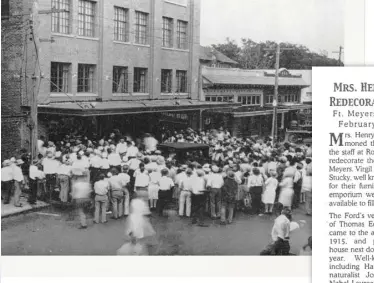  ??  ?? Robb & Stucky’s famous Hendry Street location, pictured above at its grand opening, is still called the Robb & Stucky Building today ( below);
a 1921 receipt for furnishing Henry Ford’s winter estate ( right).