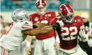  ??  ?? ▲ Najee Harris may well turn out to have been a reach as a first-round pick. Photograph: Gary Cosby/USA Today Sports