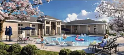  ?? Courtesy Ascendant Developmen­t ?? Haven at Treeline is being built at 17748 N. Eldridge Parkway in Tomball. Ascendant Developmen­t, a Houston-based apartment and student housing company, is the developer.