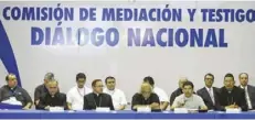  ?? AFP ?? The peace talks were brokered by Nicaragua’s Roman Catholic Church.