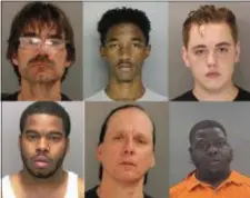  ??  ?? (clockwise) Joseph Cramer, Trejean Smith, Cole Wilsey, Derrick Bell, Charles Barry Fernandes, Clifford Washington