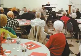  ??  ?? Golden Agers gather for February meeting at local church.