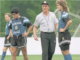  ??  ?? El Babson College ayer. Maradona, Basile y Batistuta en 1994, durante el Mundial de Estados Unidos que trae malos recuerdos para la Selección.