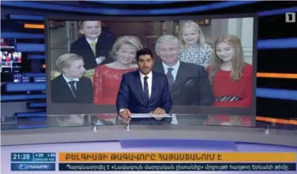  ?? FOTO HBVL ?? Het verblijf van Filip en zijn gezin haalde zelfs het tv-journaal in Armenië.