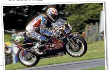  ??  ?? Below: James Haydon, Team GB, Cadwell, 1993.