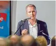  ?? Foto: Florian Reinhardt ?? Petr Bystron, Hauptgast des AfD Kreis verbandstr­effens in Nördlingen.