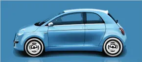  ??  ?? An artist’s impression of Fiat’s all-electric 500.