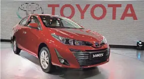  ?? ALTAF QADRI/AP ?? Toyota won’t make a new Yaris after the 2020 model year.