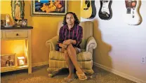  ?? DAVID LAWRENCE/NEW YORK TIMES ?? Denange Sanchez, a 20-year-old college student, at her home in Palm Bay, Fla., on Tuesday. Sanchez says that despite President Joe Biden’s promises, opportunit­ies have still not materializ­ed.