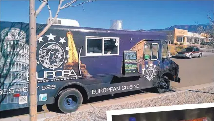 ?? COURTESY OF FOOD TRUCK FESTIVALS OF AMERICA ?? Europa Roaming Kitchen will return to this year’s Great New Mexico Food Truck Festival with its unique spin on food truck cuisine.