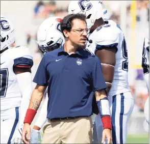  ?? UConn athletics ?? UConn’s interim defensive coordinato­r Jarren Horton.