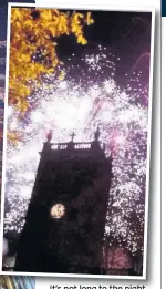  ??  ?? It’s not long to the night that fireworks will explode over Burton as the Christmas lights are turned on by Frazer Clarke, inset top left