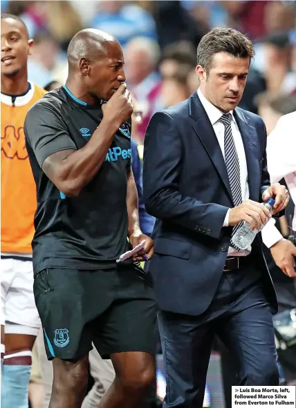  ?? ?? Luis Boa Morte, left, followed Marco Silva from Everton to Fulham