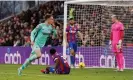  ?? Andrew Couldridge/Action Images/Reuters ?? Solly March runs away in celebratio­n after giving Brighton the lead. Photograph: