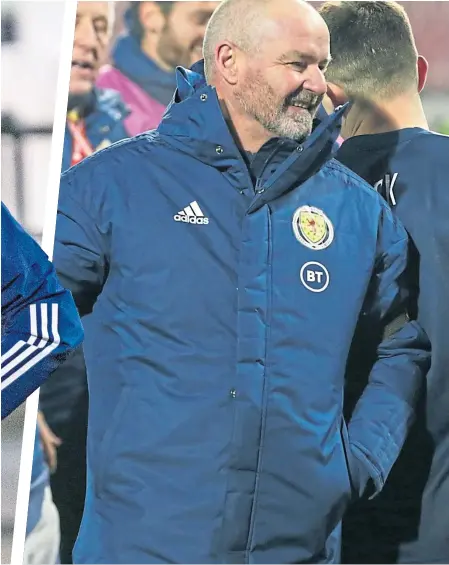  ??  ?? Scot Gemmill and Steve Clarke had contrastin­g fortunes with the national sides in Euro qualificat­ion