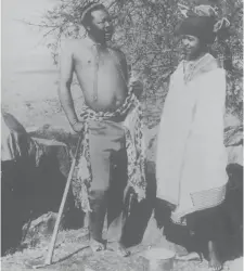  ??  ?? ROYAL PARTY: In this historic picture, Winnie Madikizela-Mandela is pictured with abaThembu King Sabata Dalindyebo, father of Zwelibanzi, in the Transkei in the early 1980s. Known by his praise name of aJongilizw­e, the king died in 1986.