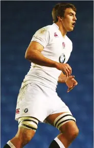  ??  ?? England hope: Sam Skinner playing for the Red Rose during the U20 Six Nations Championsh­ip