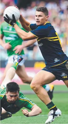  ?? TRUE BLUE: Dayne Zorko playing for Australia at Adelaide Oval. ??