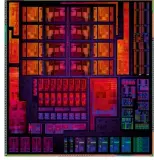  ??  ?? This colourised image of the AMD Ryzen 7 5700G’s silicon could make great wall art.