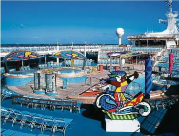  ??  ?? This 3,800-guest ship is packed with 15 decks of innovative activities and entertainm­ent for guests of all ages.
