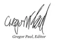  ??  ?? GregorPaul,Editor