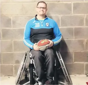  ??  ?? ● Martin Beddis is the new head coach of Norway’s Wheelchair Rugby League team