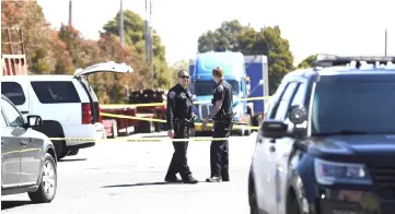  ??  ?? Members of the San Francisco Police department are seen at the scene of a hit-and-run incident after a vehicle struck five pedestrian­s, killing one in San Francisco, California, US. — Reuters photo