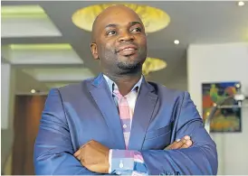  ?? /Ruvan Boshoff/Sunday Times ?? Metro man: Mayor of Tshwane Solly Msimanga has thrown his hat into the ring for DA premier candidate in the 2019 national elections.