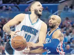  ?? STEPHEN M. DOWELL/STAFF PHOTOGRAPH­ER ?? “Until it’s mathematic­al that we’re not going to make the playoffs, there’s a chance,” Orlando’s Evan Fournier said. “But the thing for us right now is just playing basketball.”