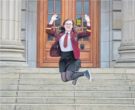  ??  ?? COMMUNITY-focused students were honoured at a special ceremony in the City Chambers.
The annual presentati­on of the Lord Provost McManus Citizenshi­p Award saw nine S6 pupils from across the city nominated for the honour, named after former Lord...