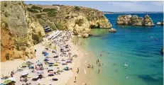  ??  ?? Amber list countries like Portugal could soon be open to Britons who have been doublejabb­ed